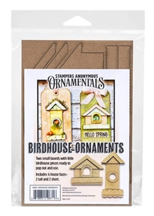 Stampers Anonymous Chipboard - Birdhouse Ornaments